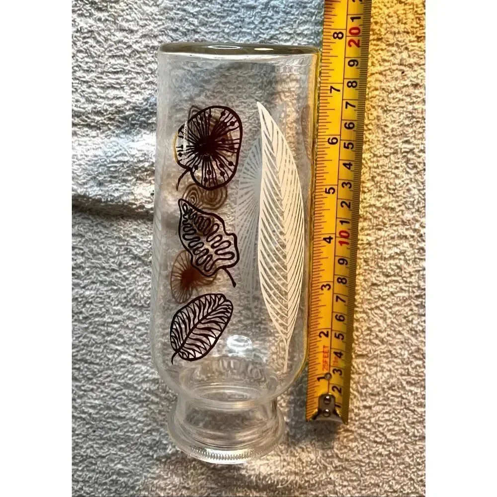 Vintage Cresca 1956 Pascall Sweets Candy MCM Gold Apothecary Jar Leaf (No Lid)